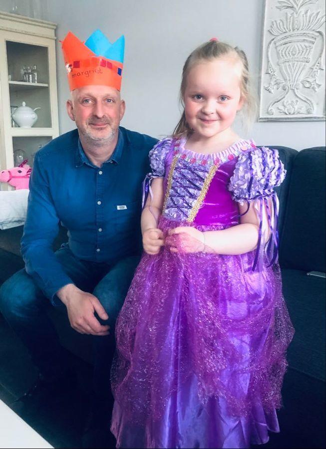 Margriet met haar vader